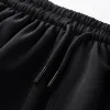 Black drawstring wide-leg pants, high-waisted and slimming casual sports trousers Application Scenario